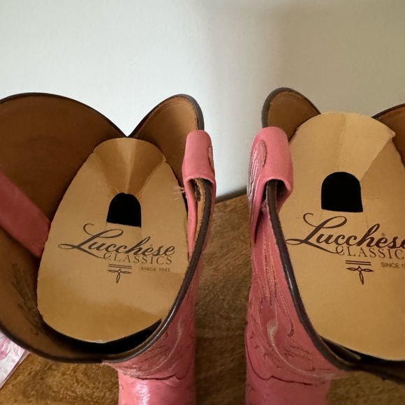 Lucchese Classics - Cowboy/Cowgirl Pink Boots - Size 6.5 B - Picture 8 of 13